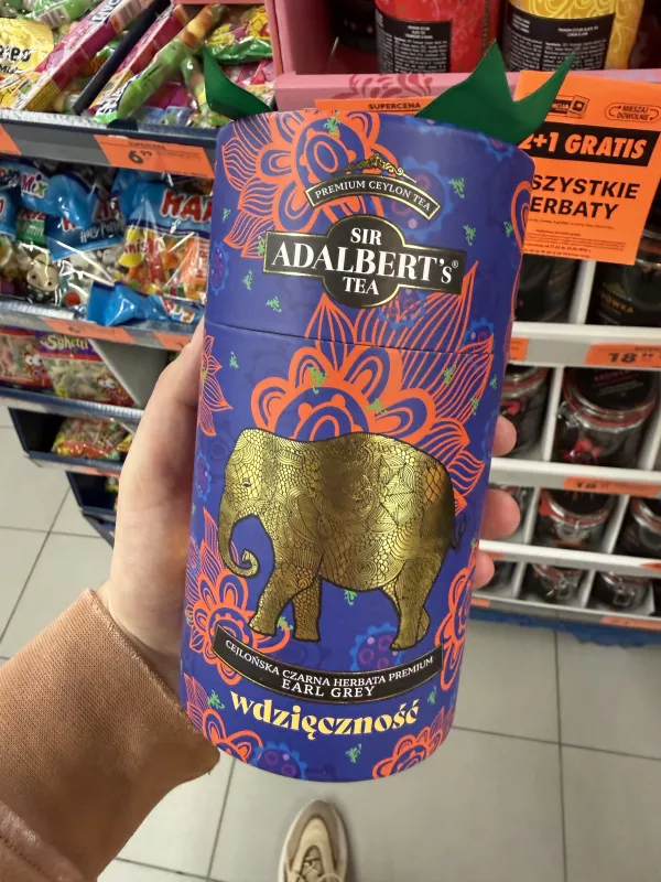 Sir Adalbert’s Tea Earl Grey Wdzięczność cejlońska czarna herbata liściasta | 80g