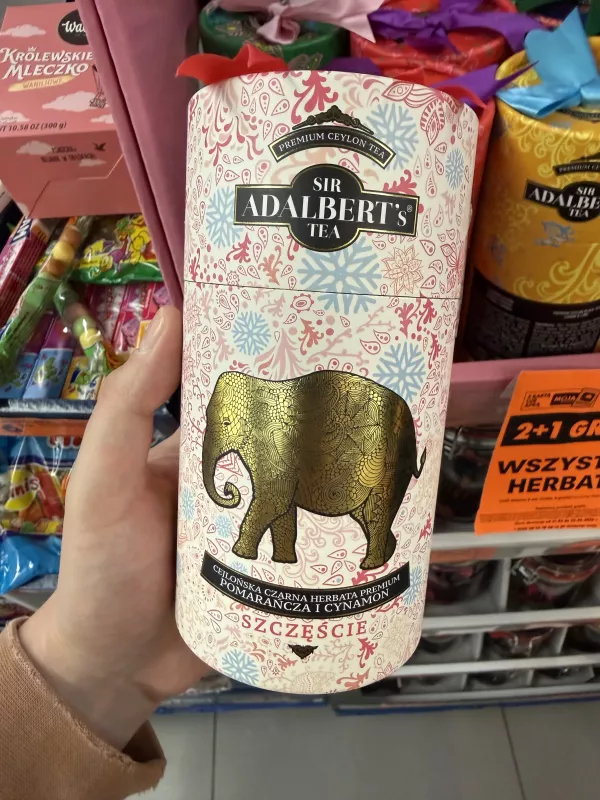 Sir Adalbert’s Tea Szczęście cejlońska czarna herbata premium pomarańcza i cynamon | 60g