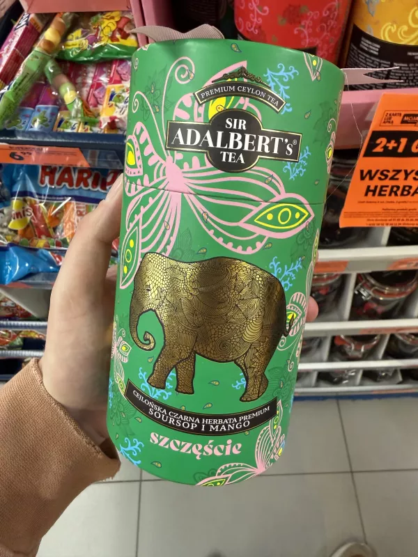 Sir Adalbert’s Tea Szczęście cejlońska czarna herbata Soursop i mango | 80g
