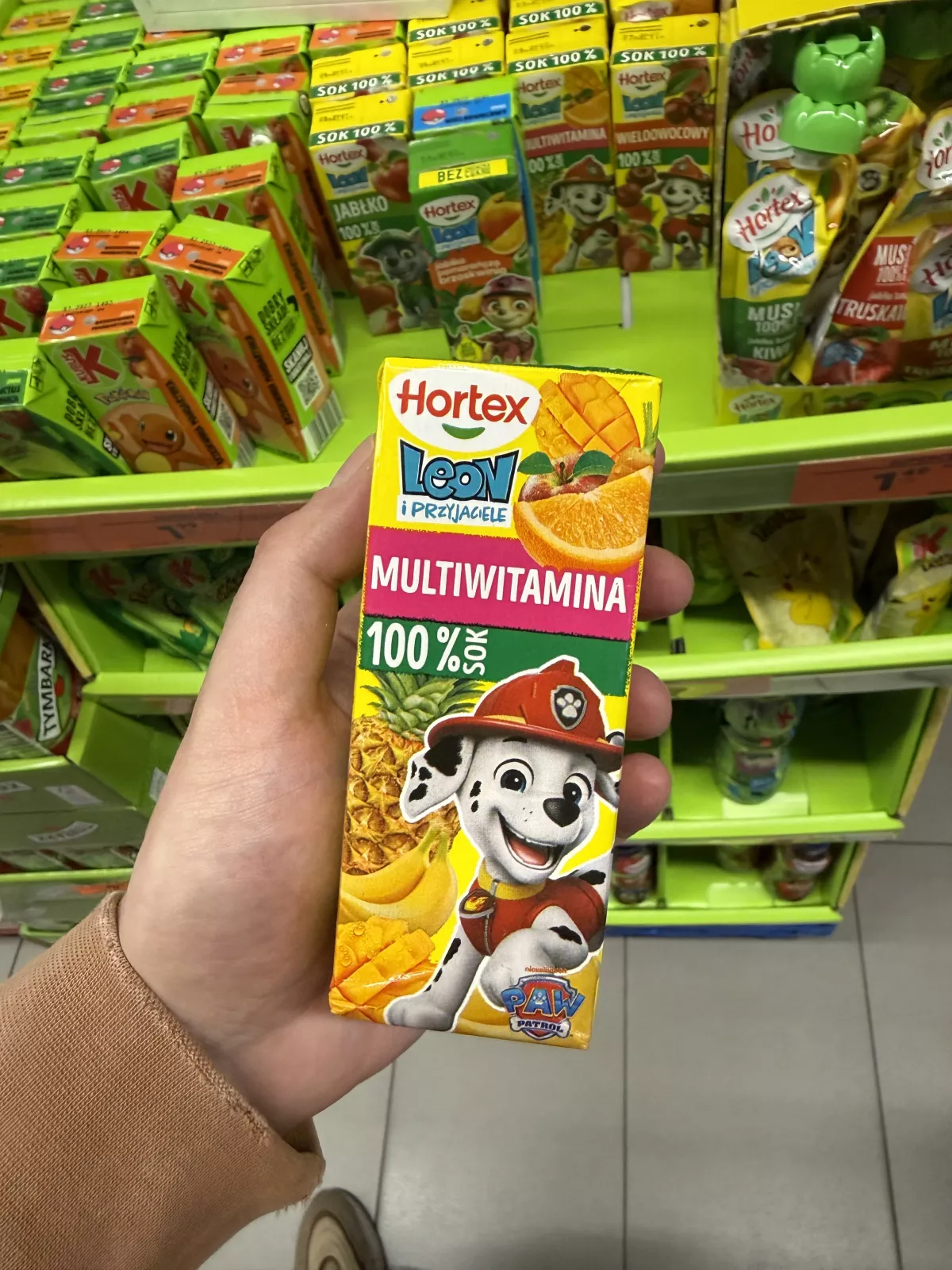 Hortex Leon i Przyjaciele Multiwitamina 100% Sok Psi Patrol Marshall | 200ml