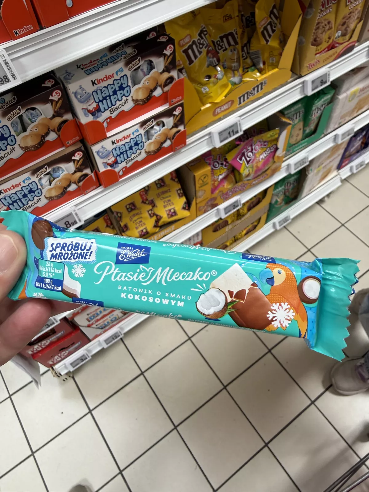 E. Wedel Ptasie Mleczko Batonik o smaku kokosowym | 26g
