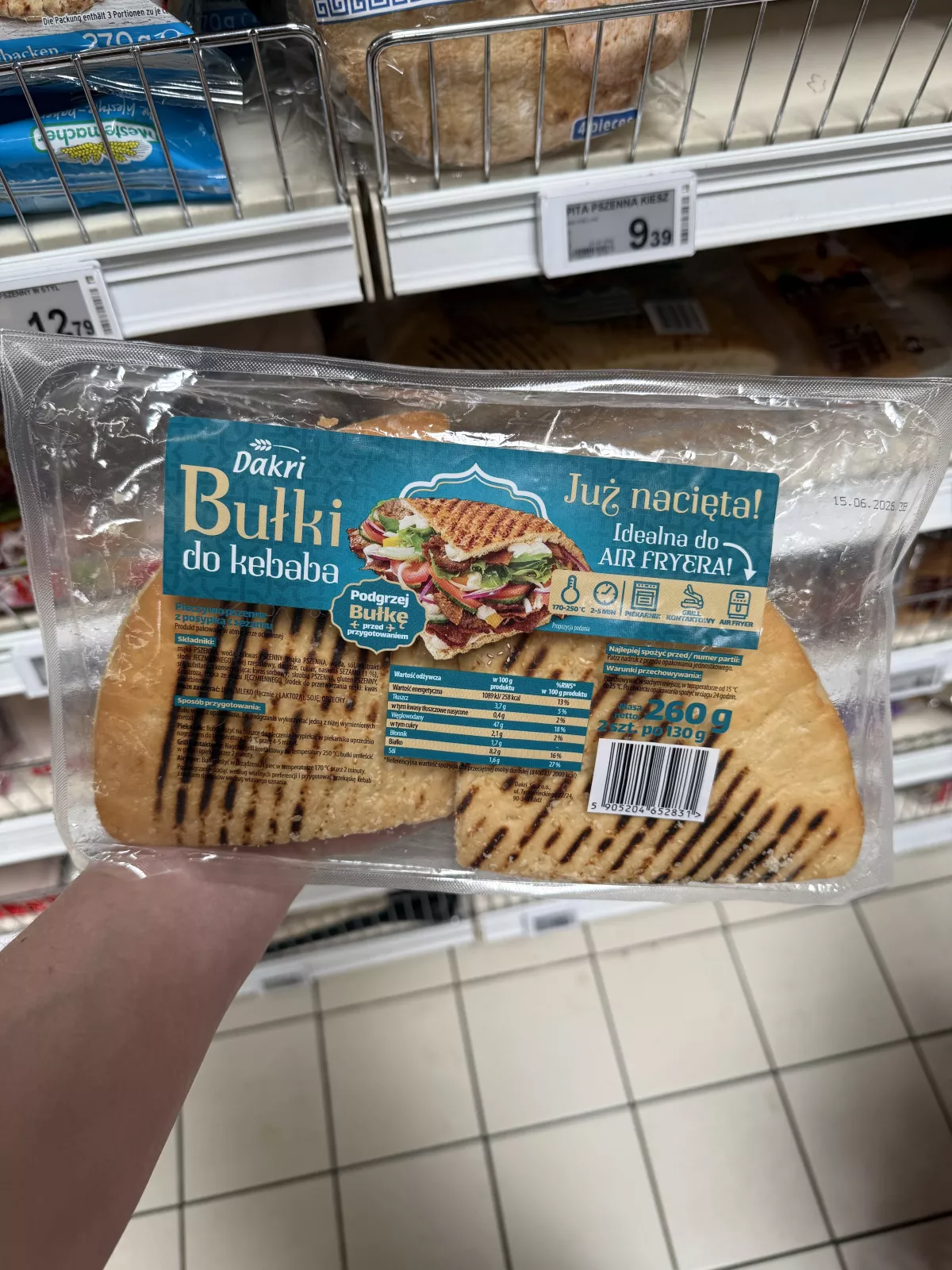 Dakri Bułki do kebaba | 260g