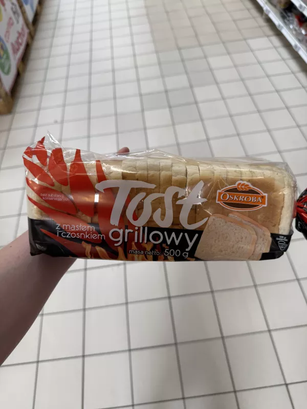 Oskroba Tost grillowy z masłem i czosnkiem | 500g