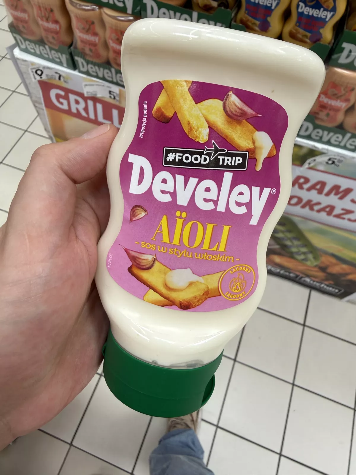 Develey Food Trip Aïoli sos w stylu włoskim | 315ml / 312g