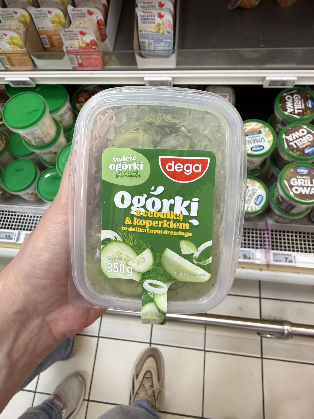 Dega Ogórki z cebulką & koperkiem w delikatnym dressingu | 350g