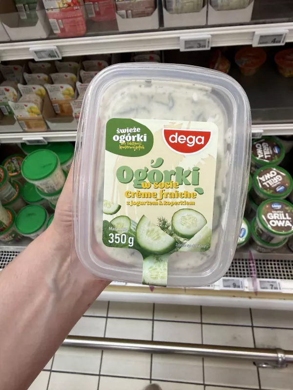 Dega Ogórki w sosie crème fraîche z jogurtem & koperkiem | 350g