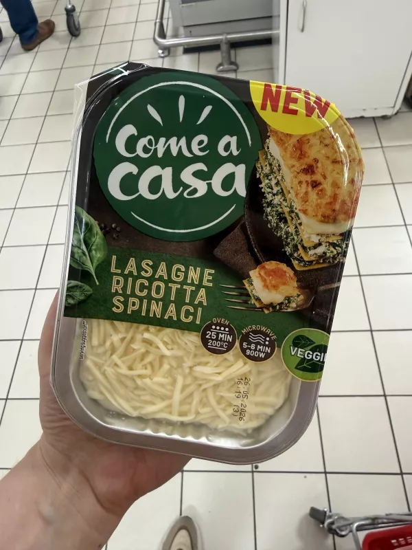Come a Casa Lasagne Ricotta Spinaci / Lasagne ze szpinakiem i ricottą | 400g