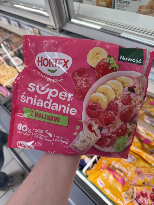 Hortex Super Śniadanie z malinami | 300g