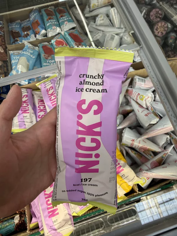 Nick’s Crunchy Almond Ice Cream | 76g / 90ml