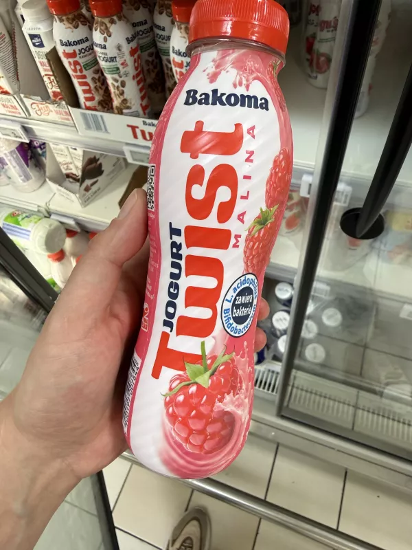 Bakoma Twist Jogurt malinowy | 400g