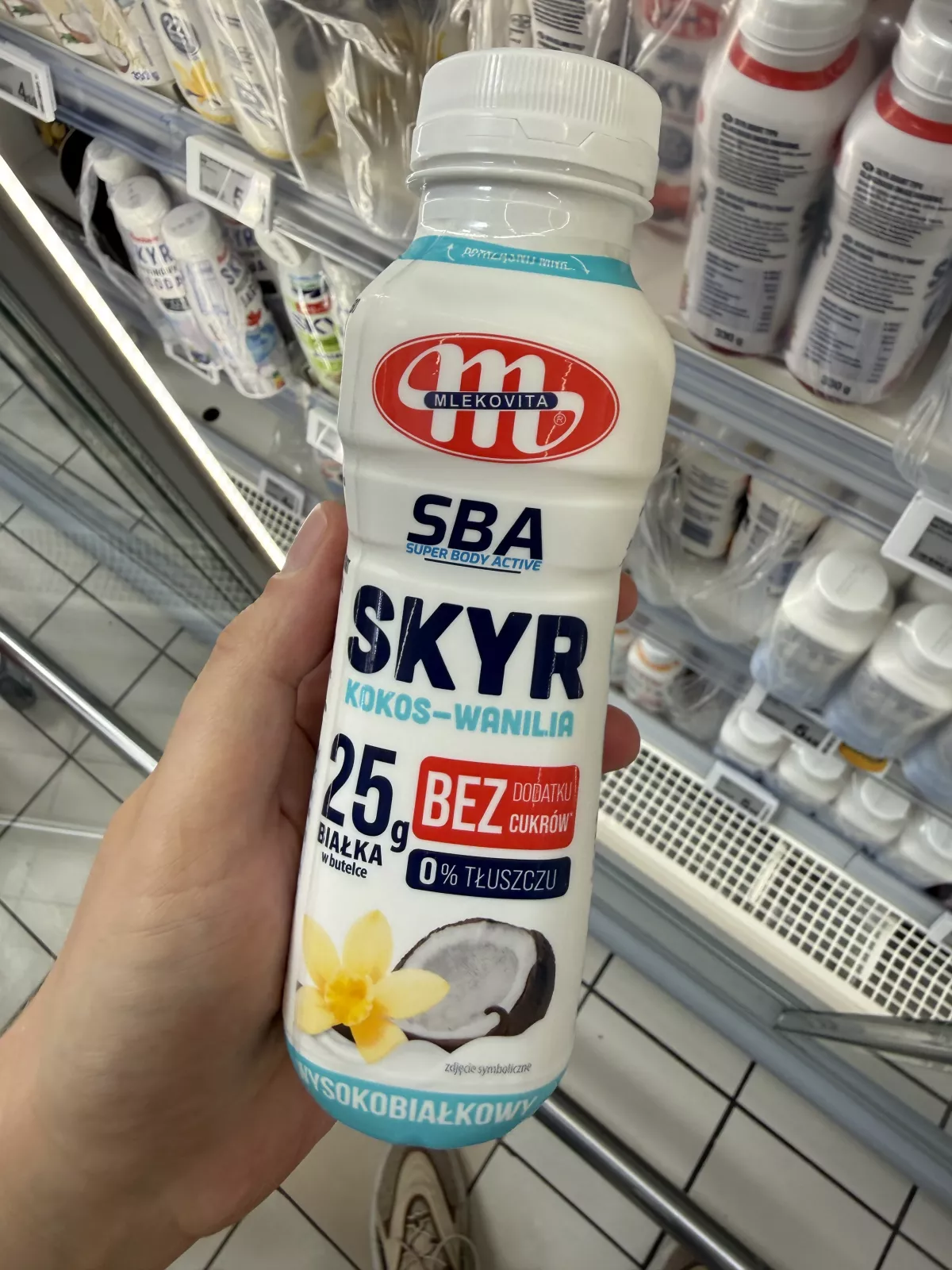 Mlekovita SBA Super Body Active Skyr jogurt pitny Kokos-Wanilia | 330g