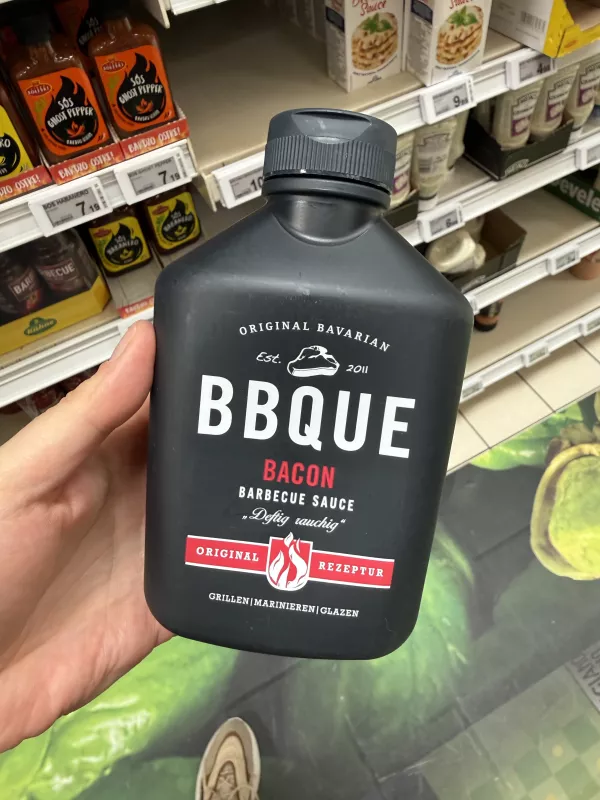 BBQUE Bacon Barbecue Sauce / Sos barbecue z pieczonym boczkiem | 400ml