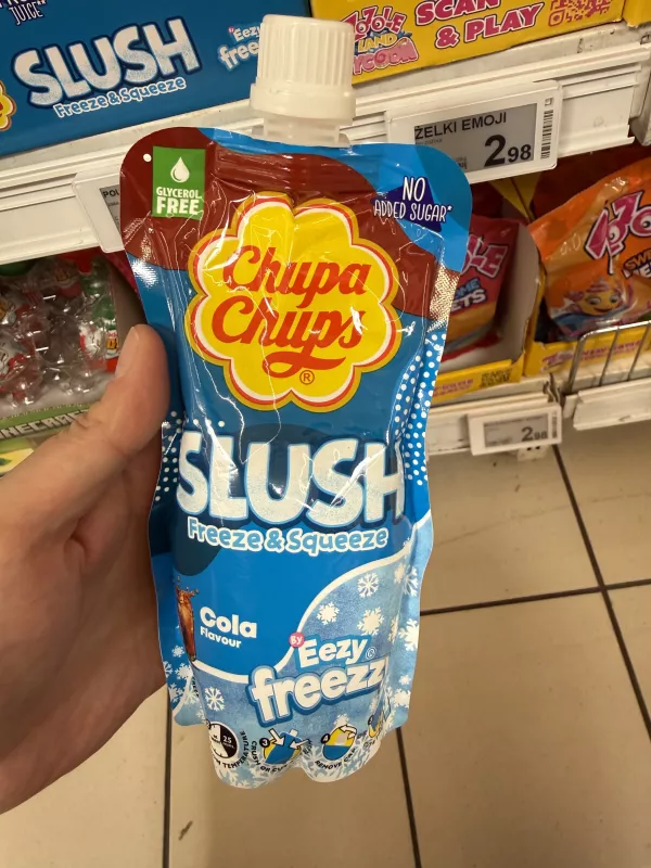 Chupa Chups Slush Freeze & Squeeze Cola Flavour Eezy Freezzy | 250ml