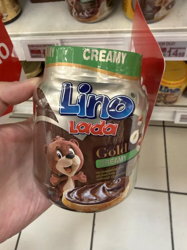 Lino Lada Gold Creamy / Krem do smarowania z orzechami laskowymi i kakao | 350g