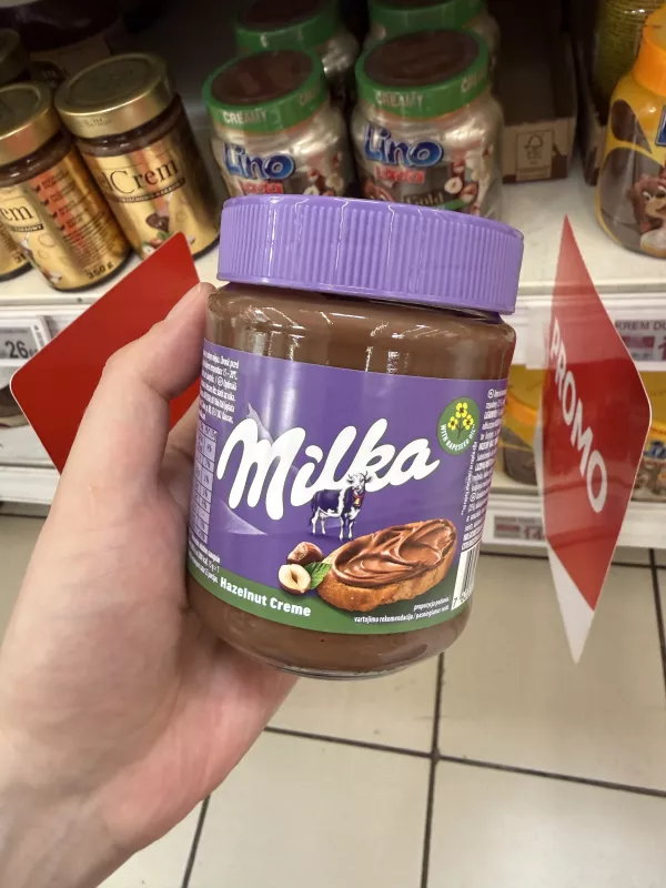 Milka Hazelnut Creme krem do smarowania z orzechami laskowymi | 350g