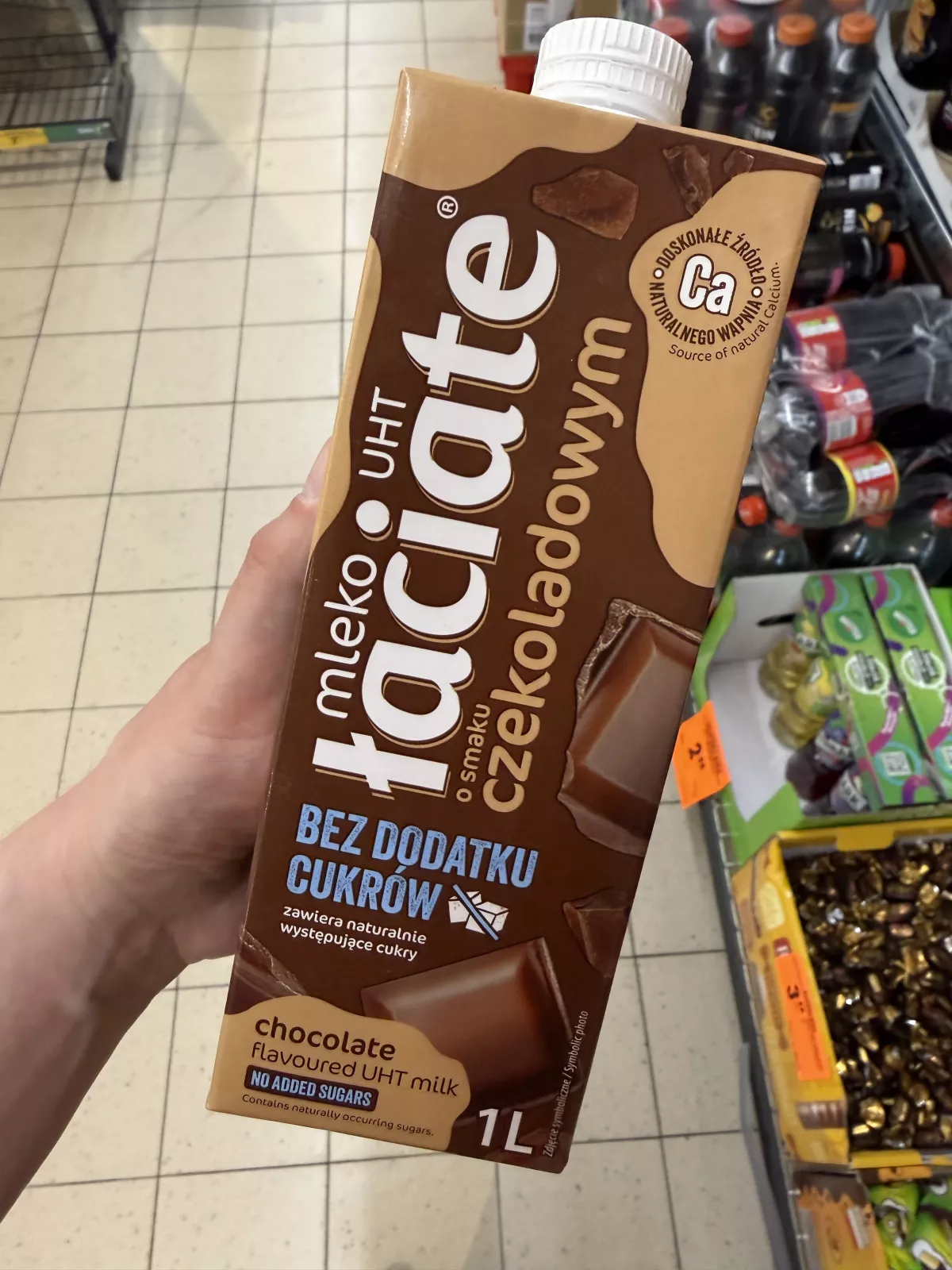 Łaciate Mleko UHT o smaku czekoladowym bez dodatku cukrów | 1000ml