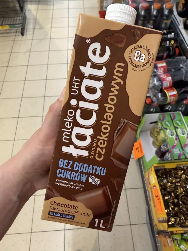 Łaciate Mleko UHT o smaku czekoladowym bez dodatku cukrów | 1000ml
