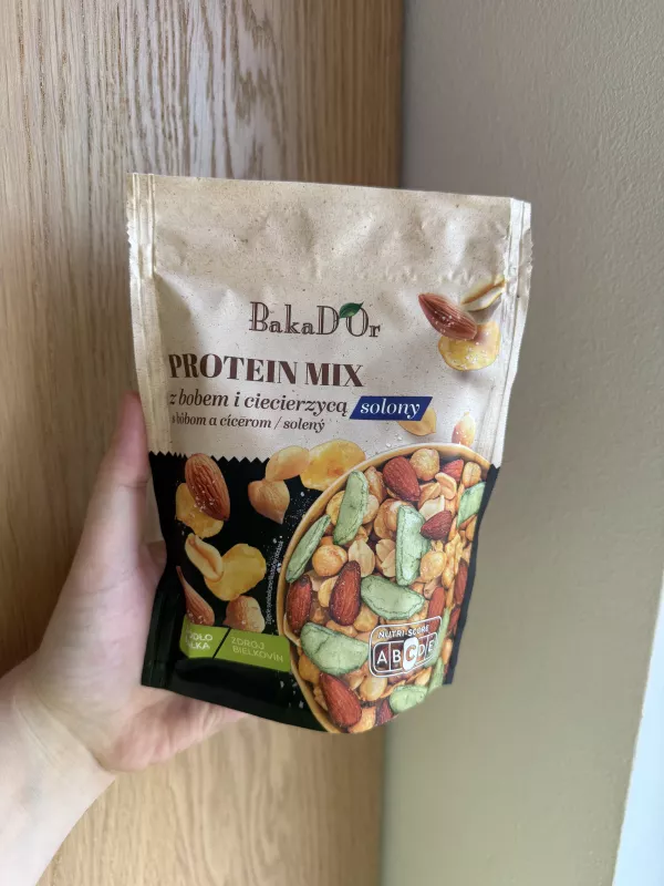 BakaD’Or Protein Mix z bobem i ciecierzycą solony | 150g