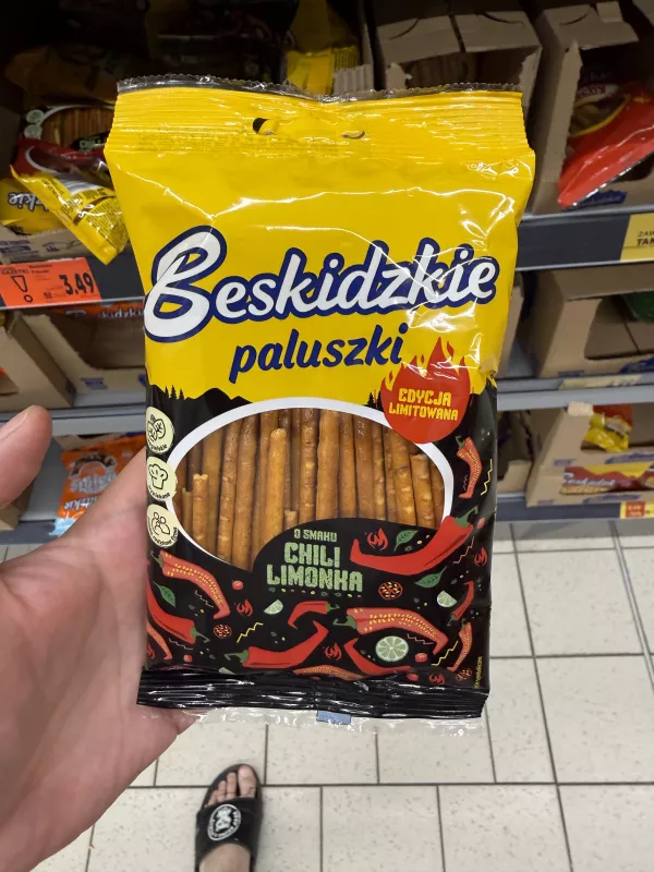 Beskidzkie Paluszki o smaku chili-limonka (edycja limitowana) | 60g