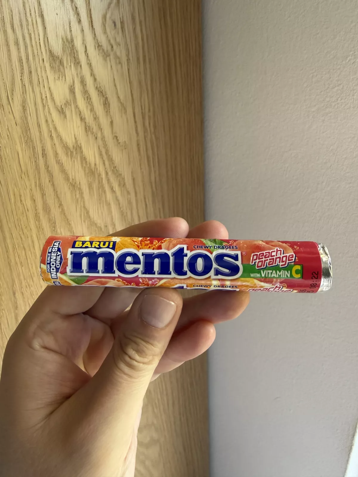 Mentos Peach Orange Chewy Dragees | 29g