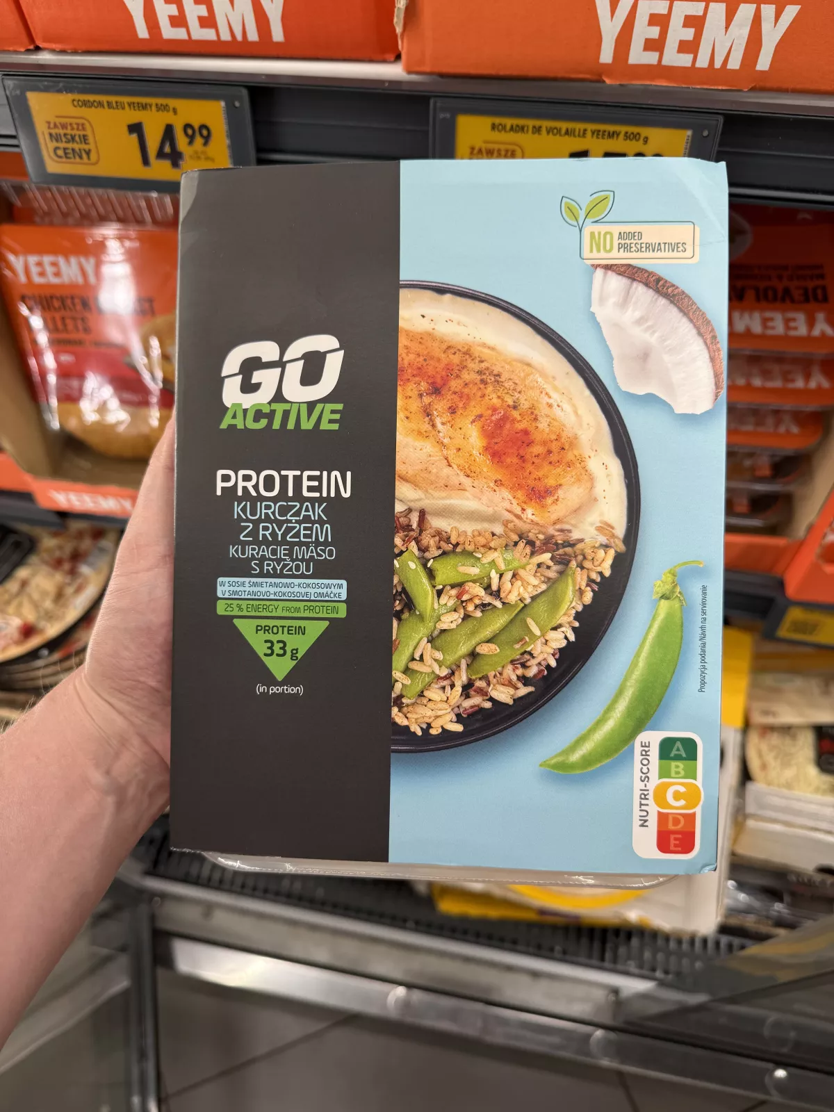 Go Active Protein Kurczak z ryżem w sosie śmietanowo-kokosowym | 400g