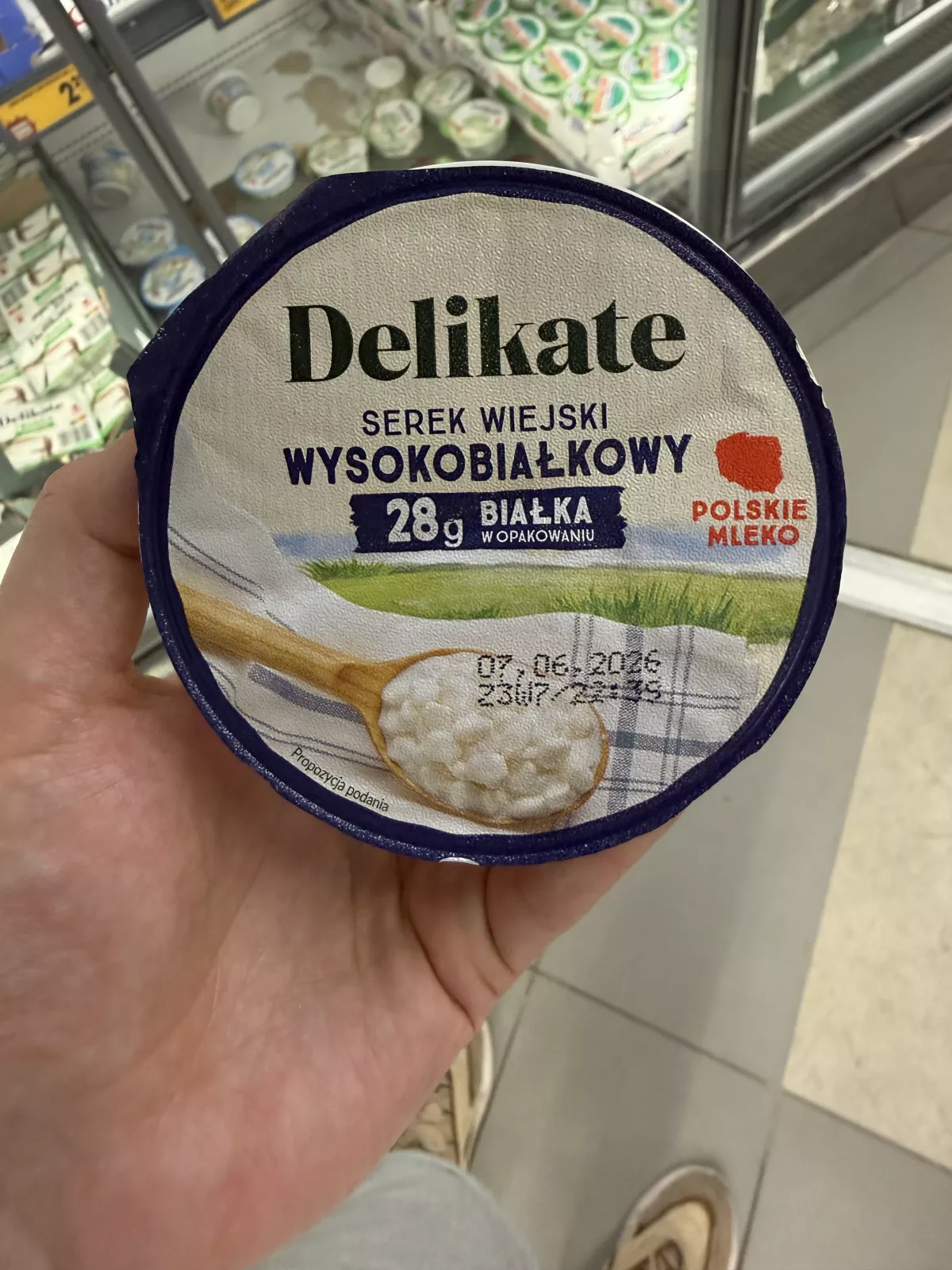 Delikate Serek wiejski wysokobiałkowy | 200g