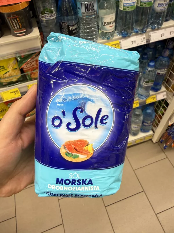 o’Sole Sól morska drobnoziarnista jodowana | 1kg