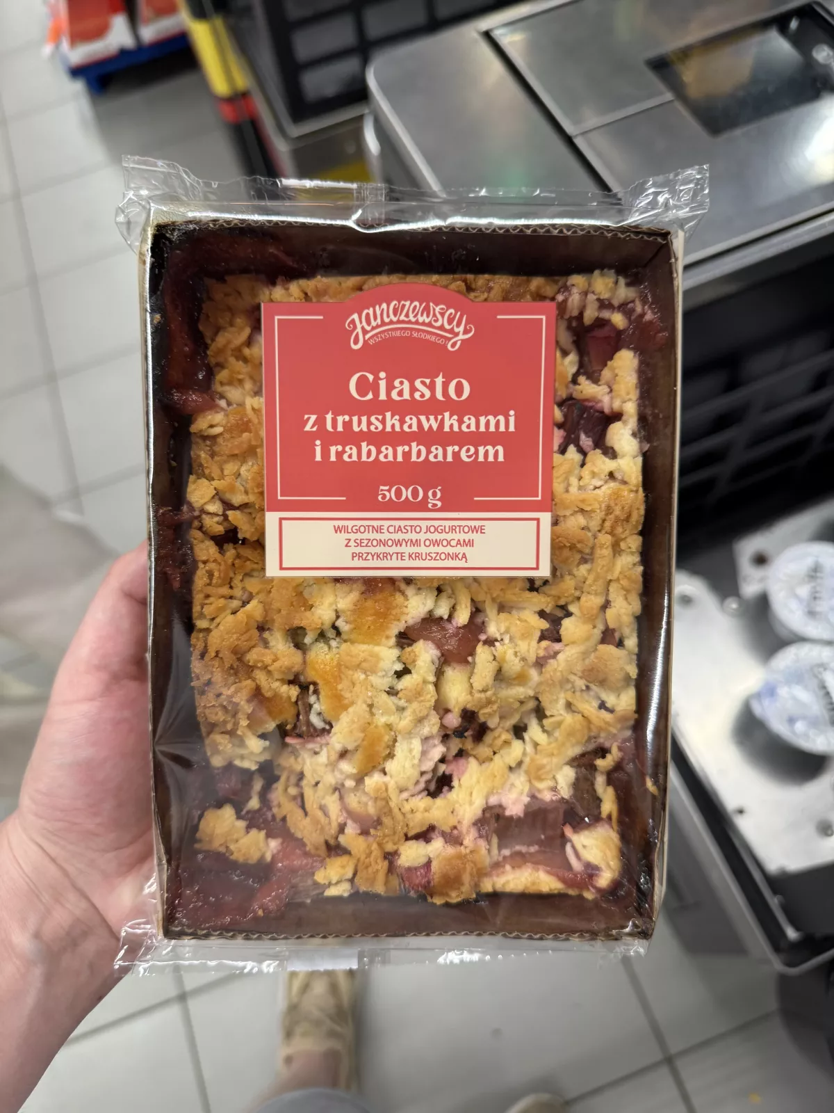Janczewscy Ciasto z truskawkami i rabarbarem | 500g