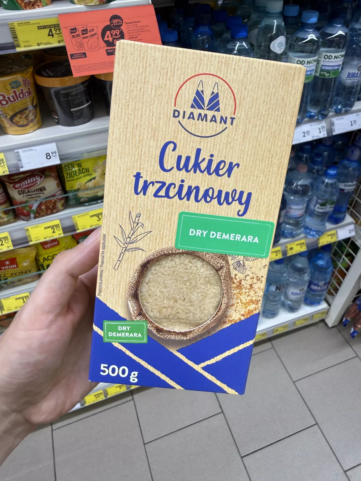Diamant Cukier trzcinowy Dry Demerara | 500g