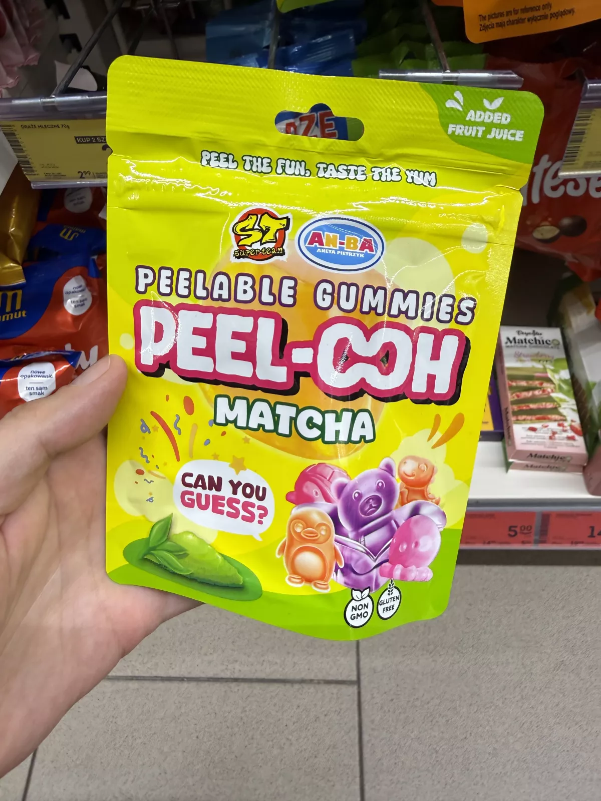 Peel-Ooh Peelable Gummies Matcha / Żelki do obierania matcha | 60g