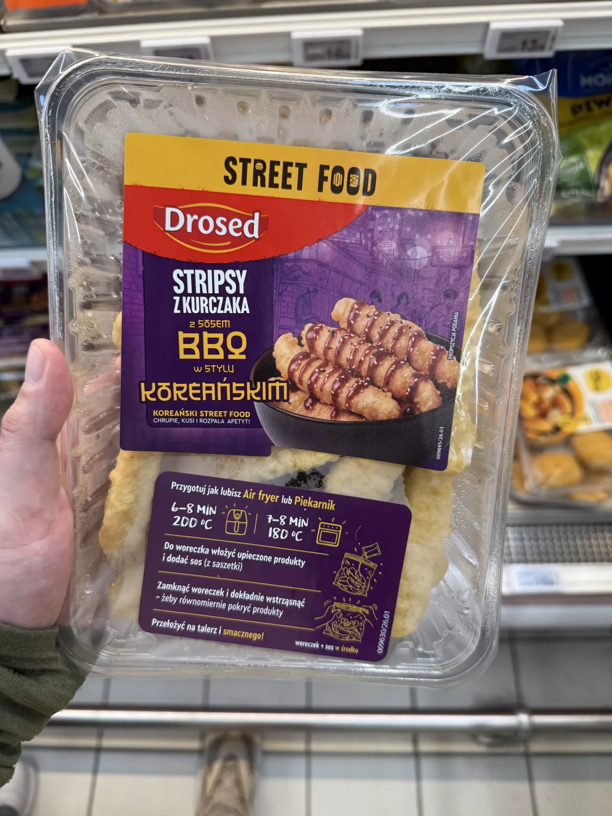 Drosed Stripsy z kurczaka z sosem BBQ w stylu koreańskim (linia Street Food) | 400g