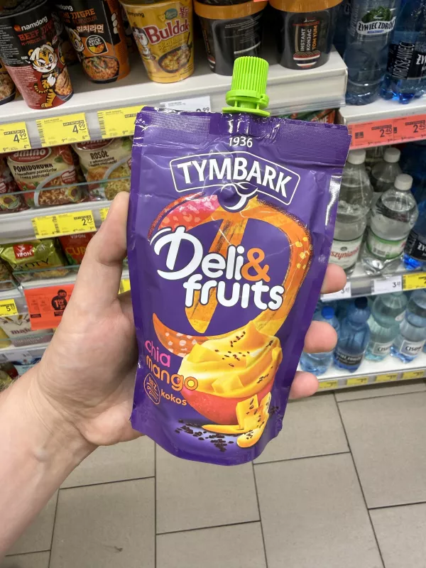 Tymbark Deli&Fruits chia mango kokos mus wieloowocowy | 170g