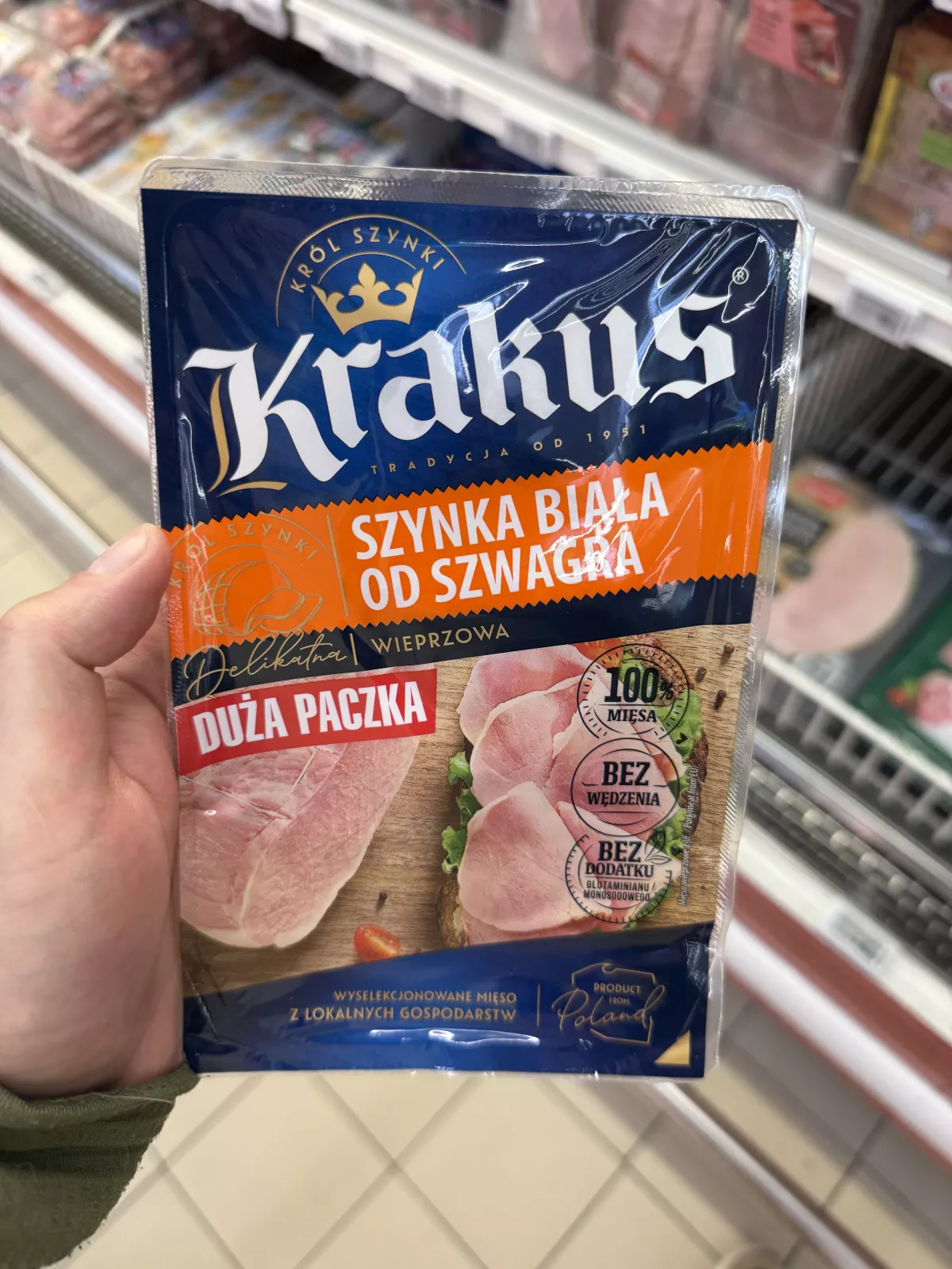 Krakus Szynka Biała od Szwagra | 120g