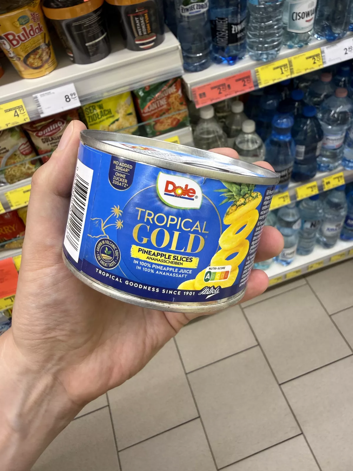 Dole Tropical Gold Pineapple Slices / Plastry ananasa w soku ananasowym | 227g