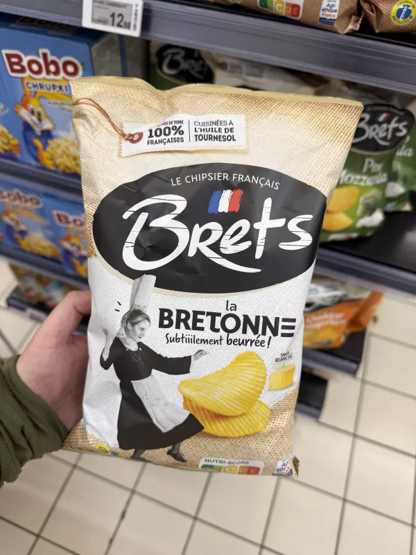 Brets La Bretonne Saveur Beurre Salé / Chipsy o smaku słonego masła | 125g