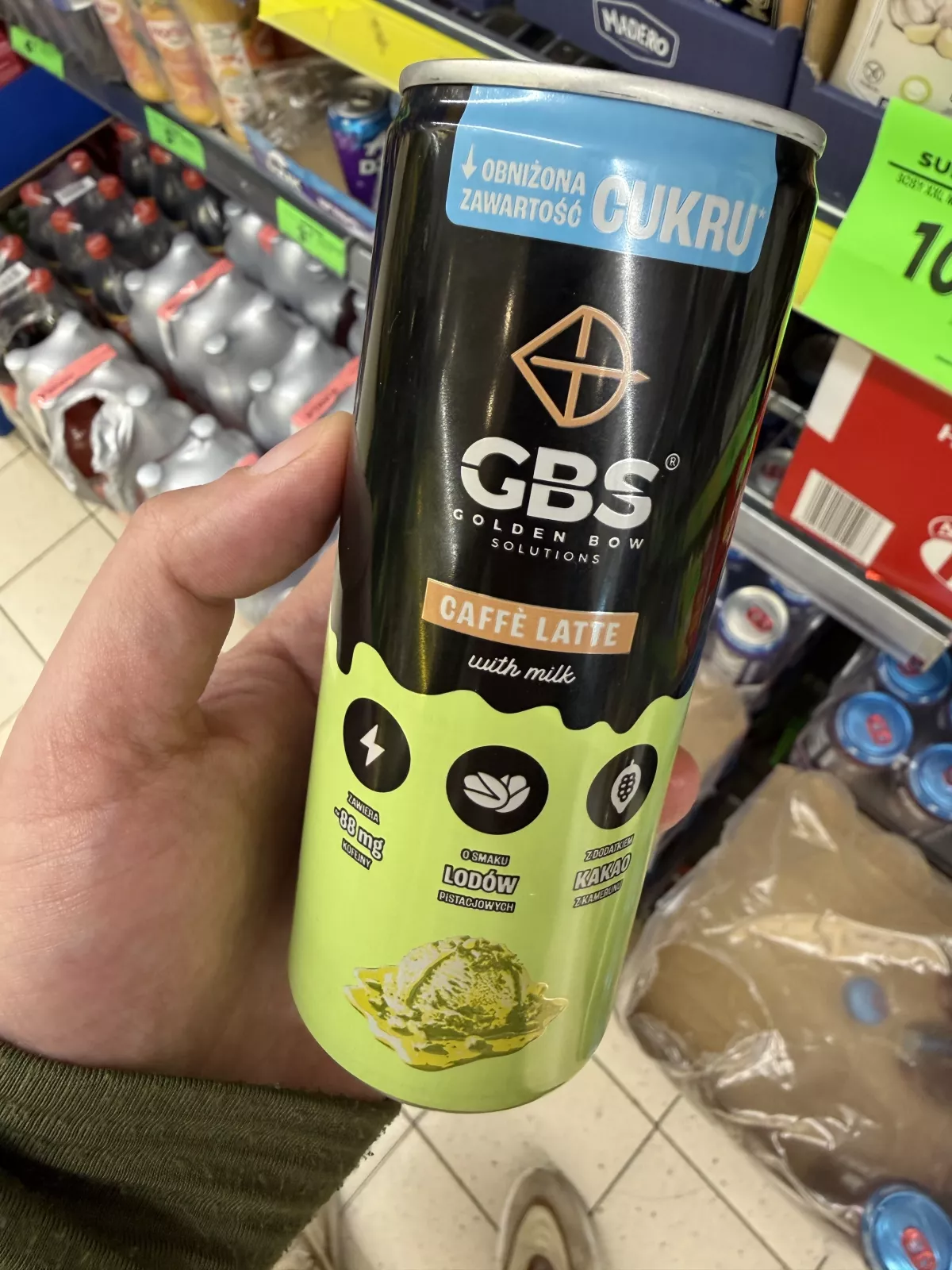 GBS Caffè Latte o smaku lodów pistacjowych | 250ml