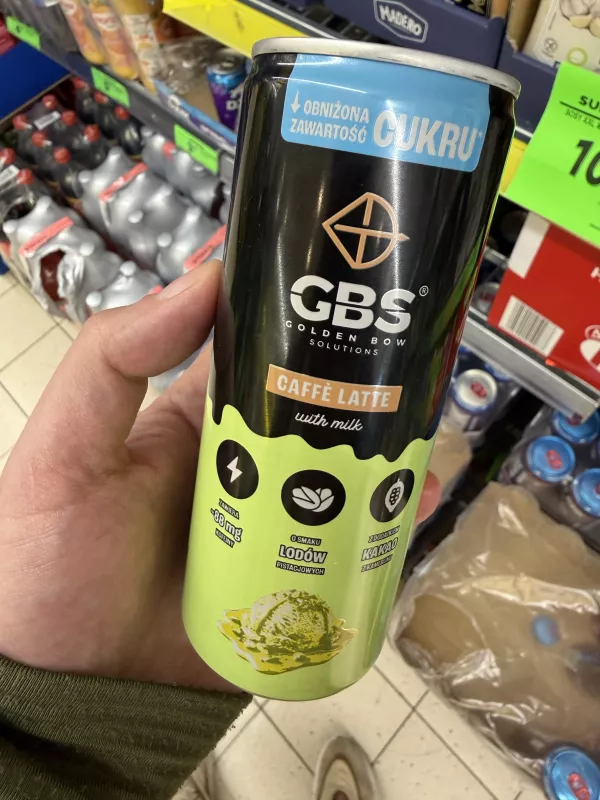 GBS Caffè Latte o smaku lodów pistacjowych | 250ml