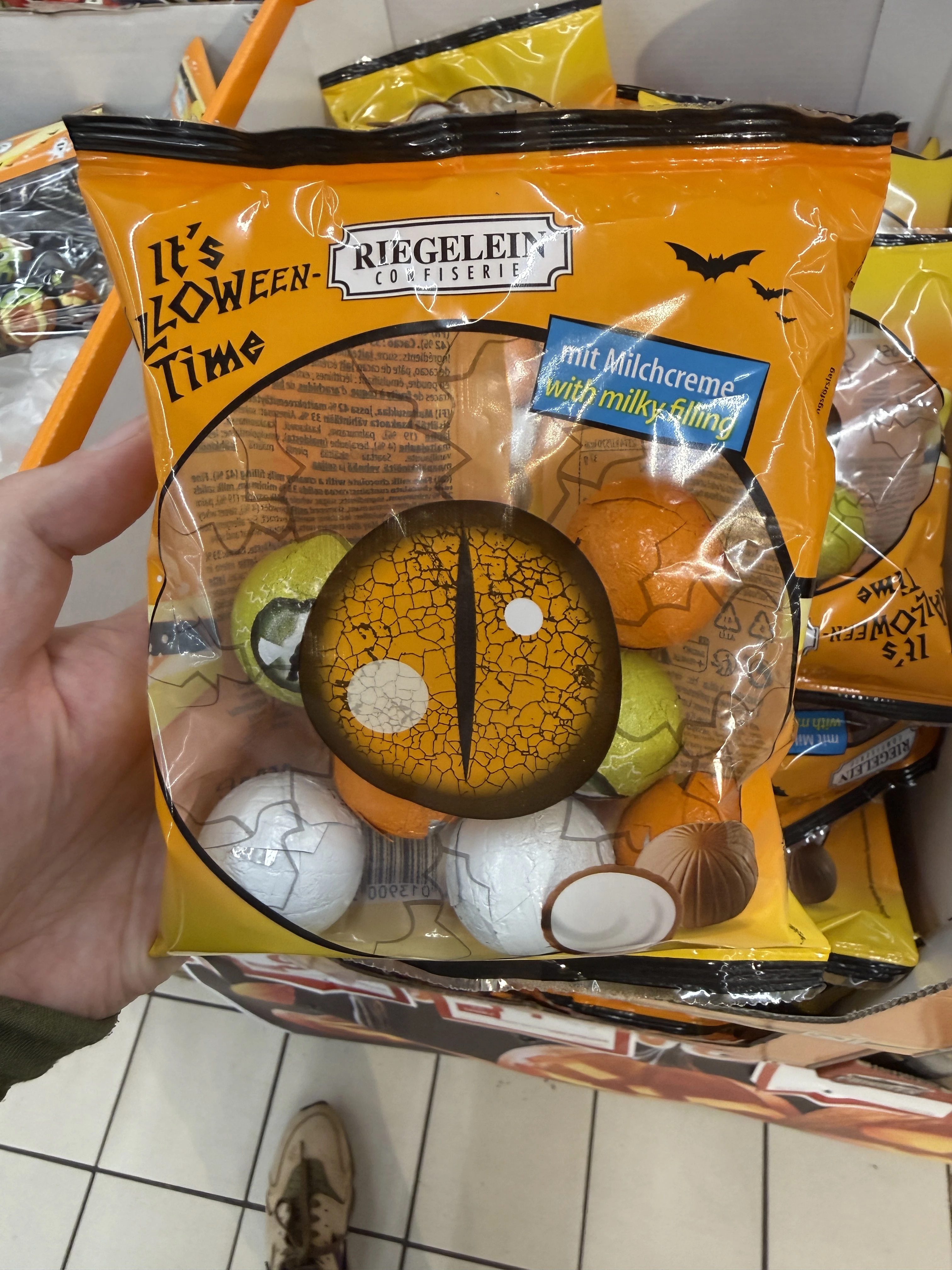 Riegelein It’s Halloween-Time czekoladki mleczne z nadzieniem mlecznym | 150g