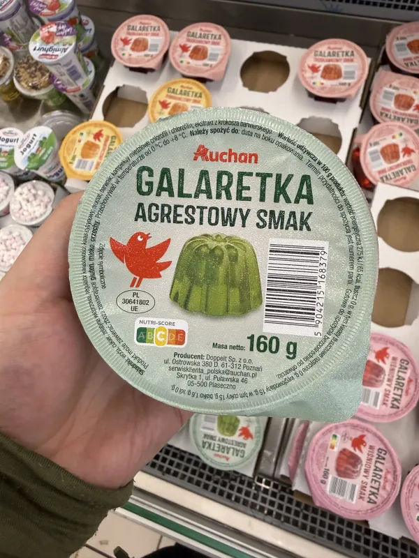 Auchan Galaretka agrestowy smak | 160g