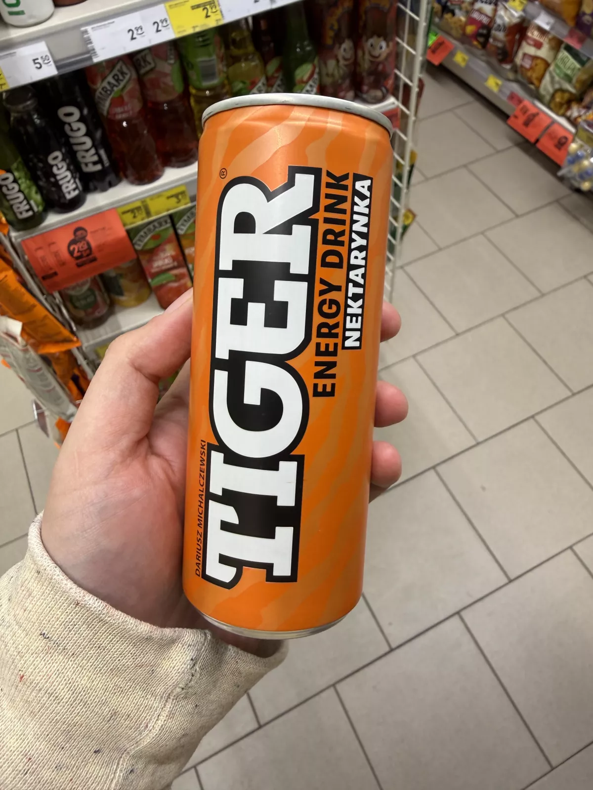 Tiger Energy Drink Nektarynka | 250ml