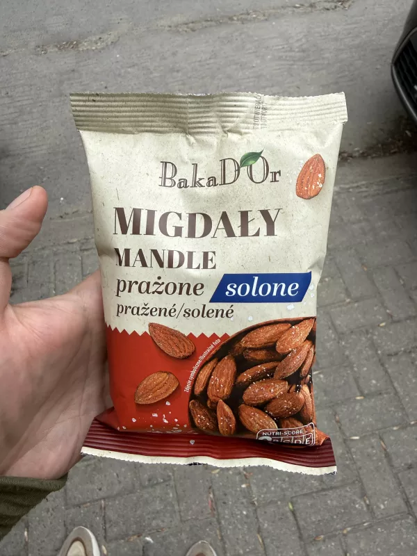 BakaD’Or Migdały prażone solone | 150g