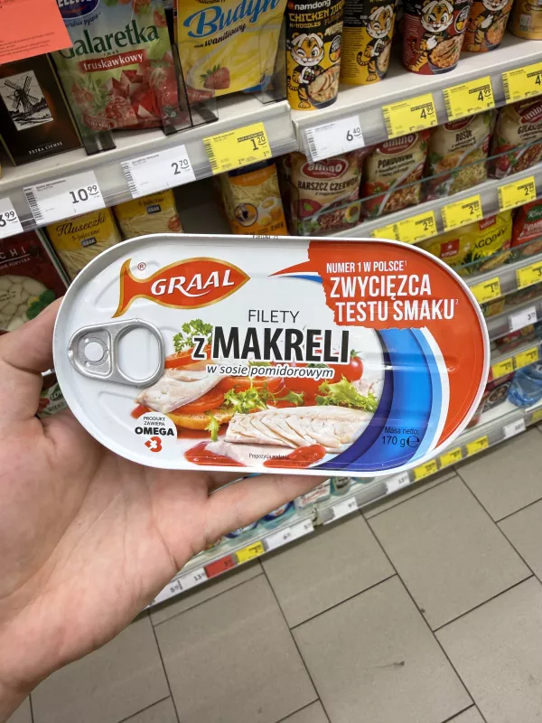 Graal Filety z makreli w sosie pomidorowym (Zwycięzca Testu Smaku) | 170g