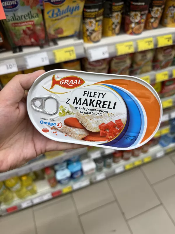 Graal Filety z makreli w sosie pomidorowym ze słodkim chili | 170g