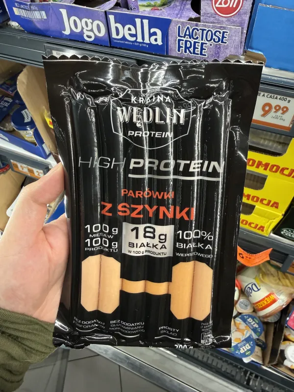 Kraina Wędlin Protein High Protein Parówki z szynki | 200g