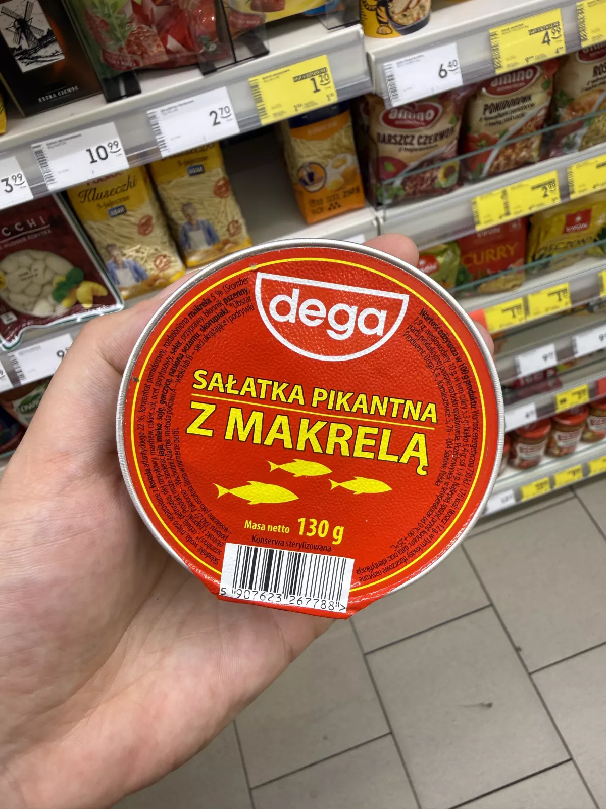 Dega Sałatka pikantna z makrelą | 130g