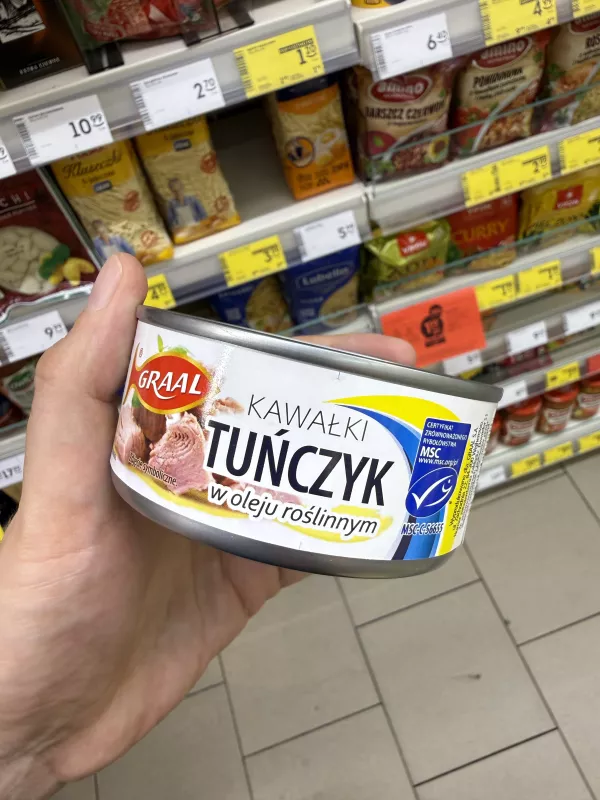 Graal Tuńczyk kawałki w oleju roślinnym | 170g