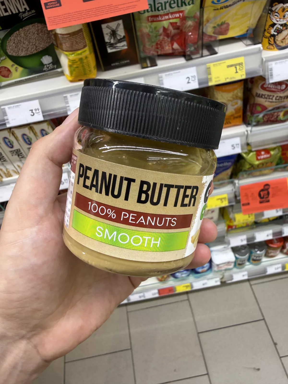 Go On Peanut Butter Smooth 100% Peanuts krem orzechowy gładki | 180g