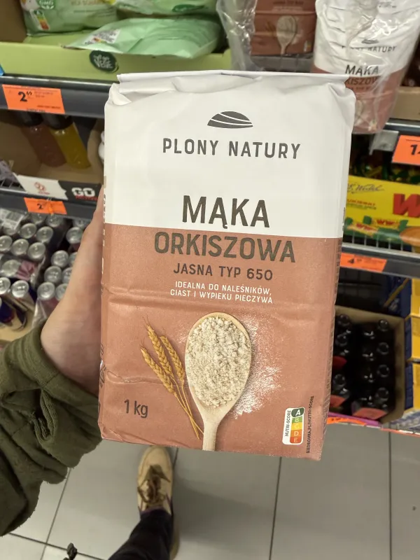 Plony Natury Mąka orkiszowa jasna typ 650 | 1kg