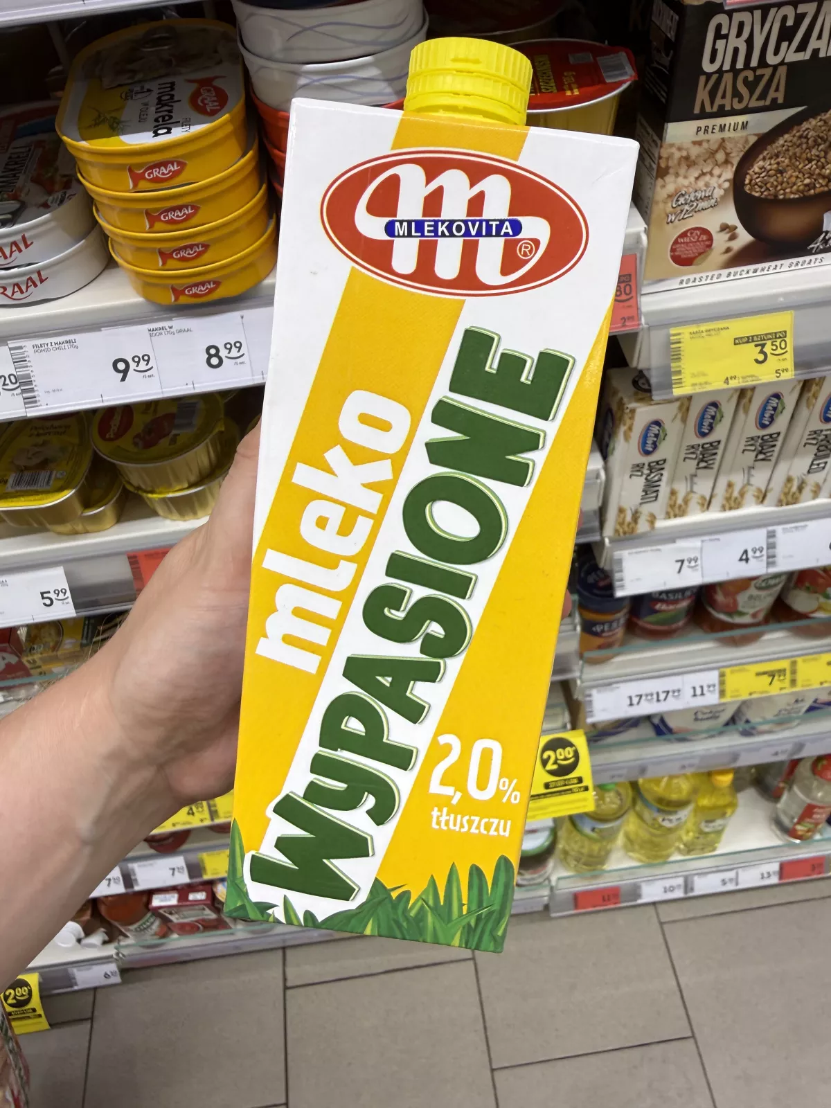 Mlekovita Wypasione mleko UHT 2,0% | 1000ml