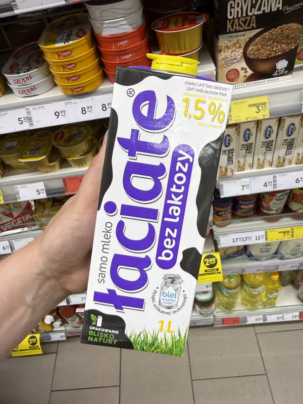 Łaciate Mleko UHT bez laktozy 1,5% | 1000ml
